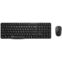 Keyboard Mouse set Rapoo X1800S Office RF Wireless QWERTZ German Black