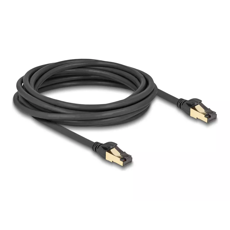 Network Cable DeLOCK RJ45 Cat.6A male to male S/FTP 5m Black