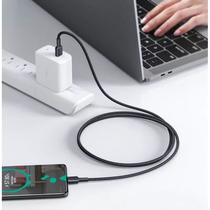 USB-C Cable Aukey CB-CD45 0.9 m — USB Type-C to USB-A, Quick Charge support