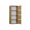ALMA CHEST OF DRAWERS, ANTHRACITE/ARTISAN OAK