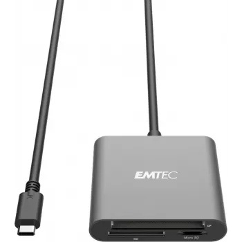 Card Reader Emtec ECCAREADT610C USB 3.1 Grey