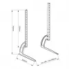 Table stand MACLEAN MC-954 adjustable height for laptops and portable desktop mount, freestanding, supports up to 50 kg, VESA up to 800x500 mm