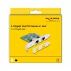 DeLOCK PCI Express x1 Card to 2 x RJ45 2.5 Gigabit LAN RTL8125 Wired Ethernet