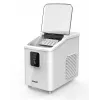 Portable ice cube maker PRIME3 SIM31 — 1.7 L tank, 12 kg/24h, 120 W, R600A, silver