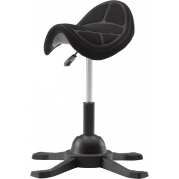 UP UP Toronto Ergonomic Balance Stool Black Fabric with Longer Gas Lift
