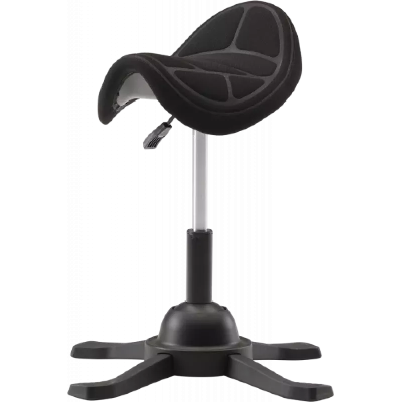 UP UP Toronto Ergonomic Balance Stool Black Fabric with Longer Gas Lift