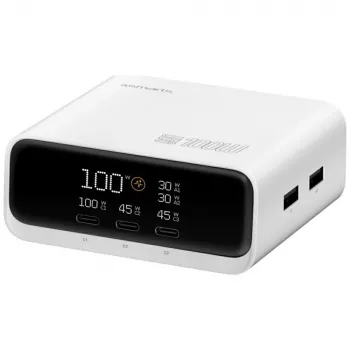 Charging station Deck 100W GaN 3xUSB-C +2xUSB
