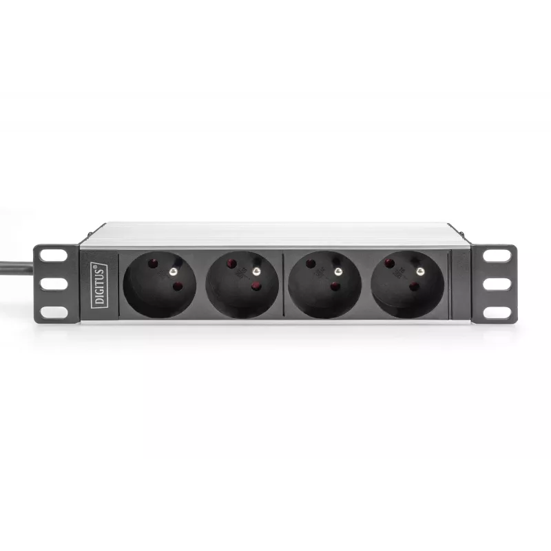Digitus 10 inch socket strip aluminum profile 4-way CEE 7/5 sockets 1U