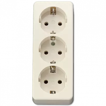 Electrical power plug Type C JUNG 10S23LA Ivory 3P