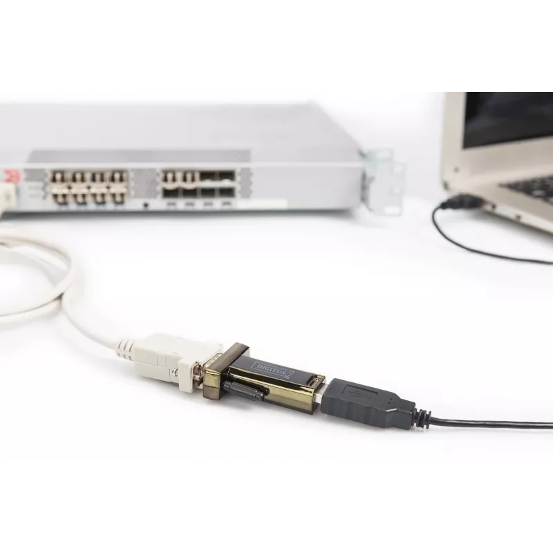 DIGITUS USB 2.0 to Serial Converter DSUB 9M Incl. USB a Cable 80cm FTDI Chipset USB 2.0 to RS232 (FT232RL)