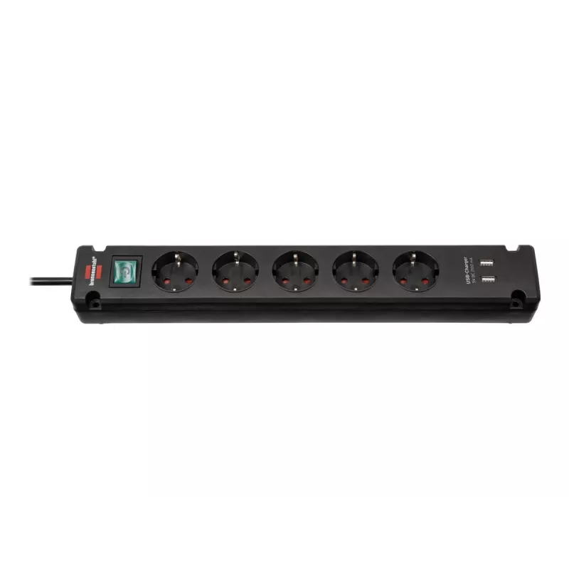 Power Extension Brennenstuhl Bremounta 3m 5 AC Outlets Indoor Black