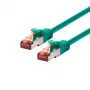 Networking cable LOGON TCF66F003G RJ-45 Cat6a 0.3 m Green