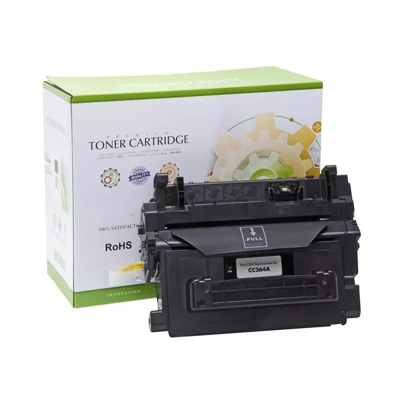 STATIC Toner cartridge compatible with HP CC364A black compatible 10.000 pages