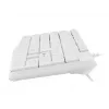 Wired full-size keyboard NATEC NAUTILUS NKL-1951, 105 keys, US International QWERTY, white, USB, 1.8 m