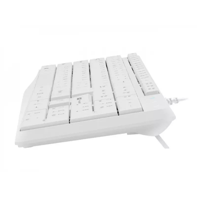 Wired full-size keyboard NATEC NAUTILUS NKL-1951, 105 keys, US International QWERTY, white, USB, 1.8 m