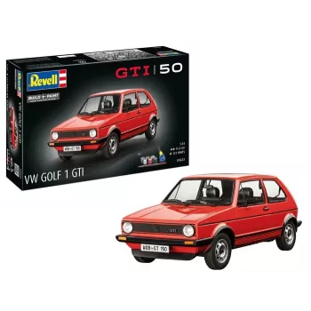 Plastic model car REVELL VW Golf1 GTI 50 years 1:24 scale