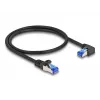 Network Cable DeLOCK RJ45 Cat.6A S/FTP 0.5m Black