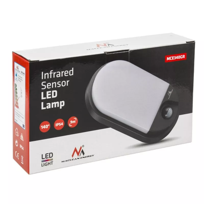 LED lamp MACLEAN MCE340G 15W 1100 lm — exterior LED lighting