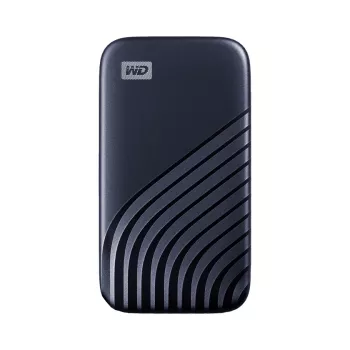 WD My Passport SSD WDBAGF0020BBL - SSD - verschlüsselt - 2 TB - extern (tragbar) - USB 3.2 Gen 2 (USB-C Steckverbinder) - 256-Bit-AES - Mitternachtsbl