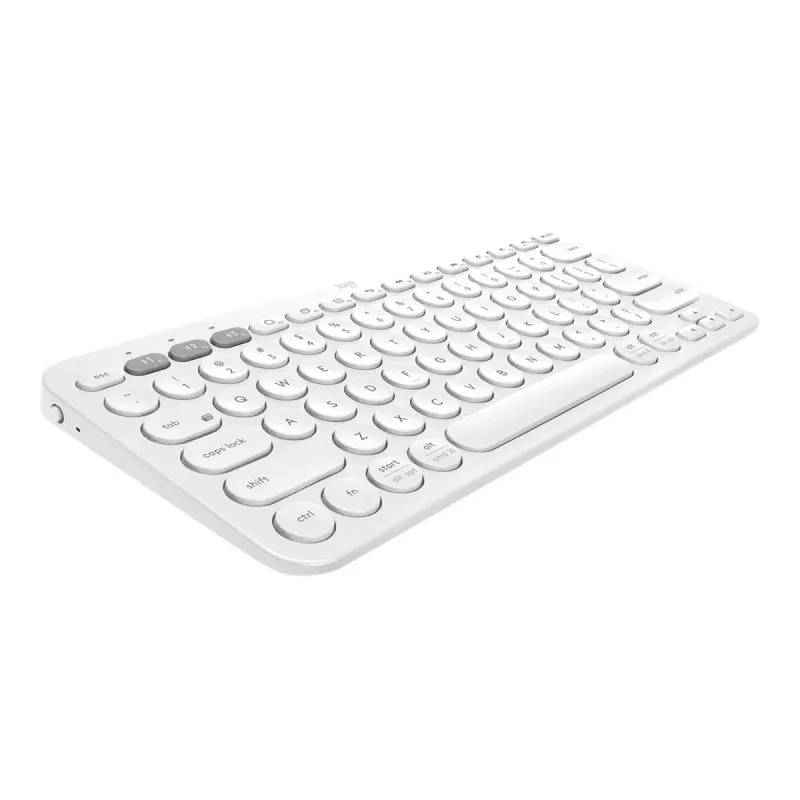 Logitech Multi-Device K380 - Keyboard - Wireless - Bluetooth 3.0 - German - Off-White