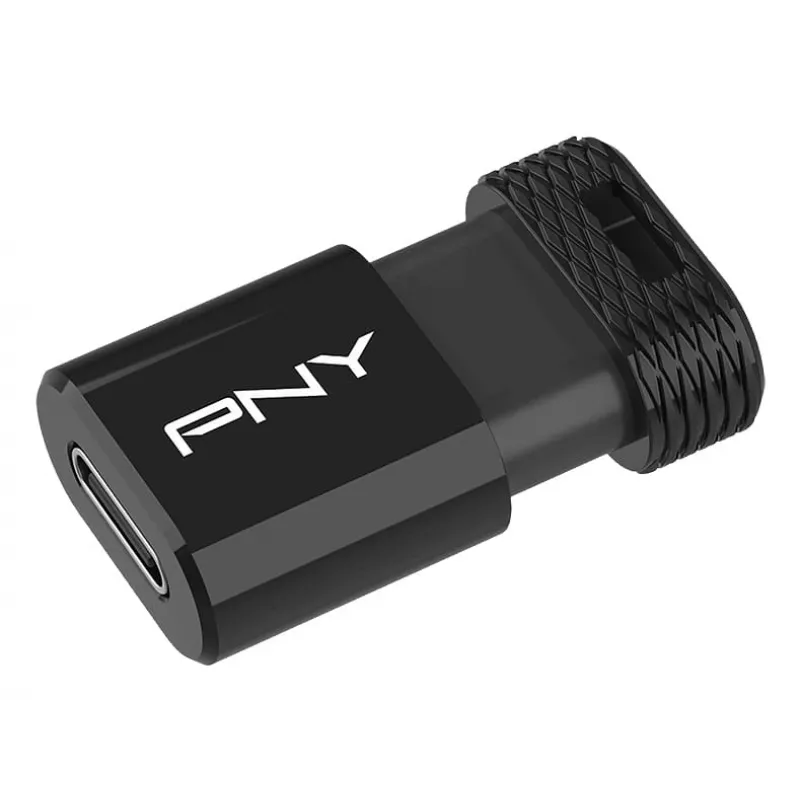 USB flash drive PNY Elite-X 256 GB USB Type-C 3.2 Gen 1 (Read 200 MB/s, Write 100 MB/s) Black
