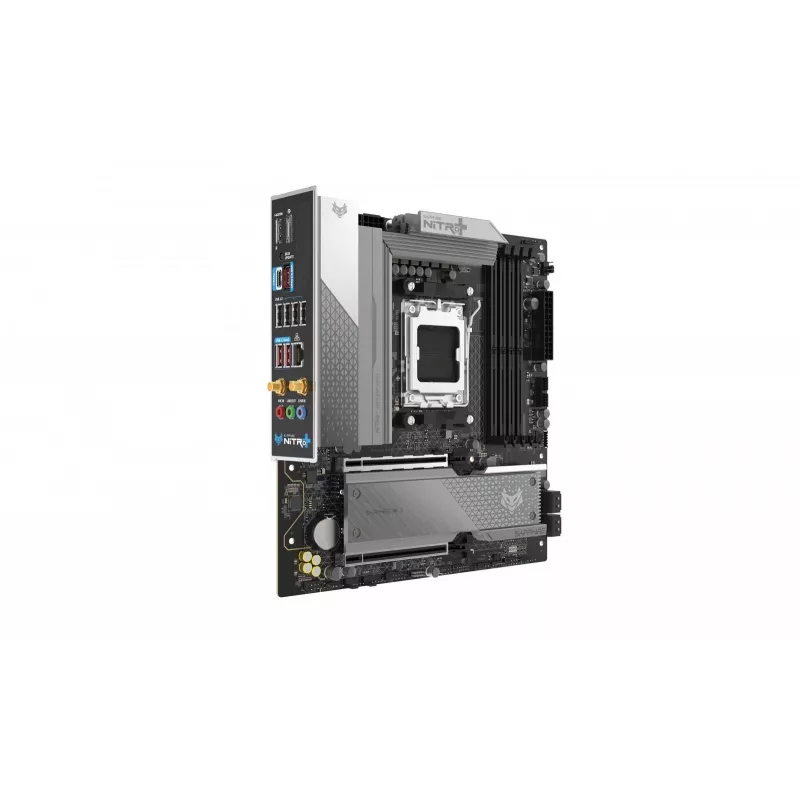 Motherboard Sapphire NITRO+ B850M WIFI — AMD B850, Socket AM5, micro ATX, DDR5, 4x DIMM, Wi‑Fi 6, 2.5Gb LAN, 2x M.2