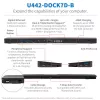 USB-C Dock, Triple Display - 4K HDMI & DP, VGA, USB 3.2 Gen 1, USB-A/C Hub, GbE, 100W PD Charging
