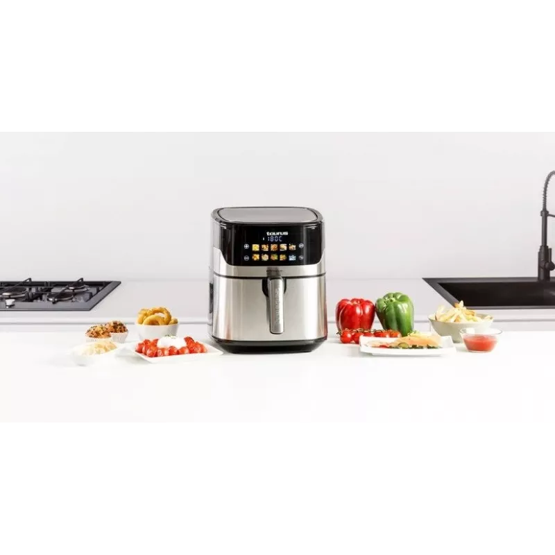 Air fryer Taurus Air Fry 7S 1600W 6.5L, stainless steel, 8 programs, 80–200°C, touch control
