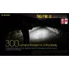 Hand flashlight Nitecore TIKI LE — 300 lm, USB-rechargeable, polycarbonate, IP66, shockproof, 10.5 g, 55 mm, Black