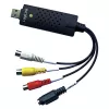 LogiLink USB 2.0 a/V Grabber. USB a/M Zu 3xCinch + MiniDIN5/F. Black