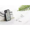 Phone case man and wood for iPhone 11 — blue triangle on black, protective hard-shell