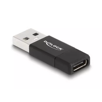 DeLOCK 60001 Cable Gender Changer USB A USB C Black