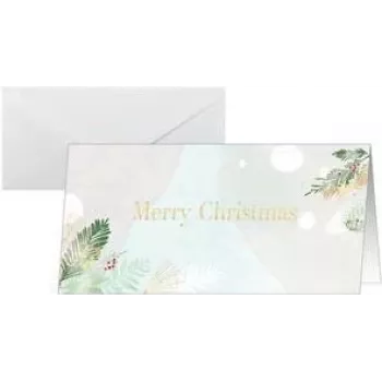 Greeting cards sigel DS199 Watercolor Design, DIN long format, pack for Christmas