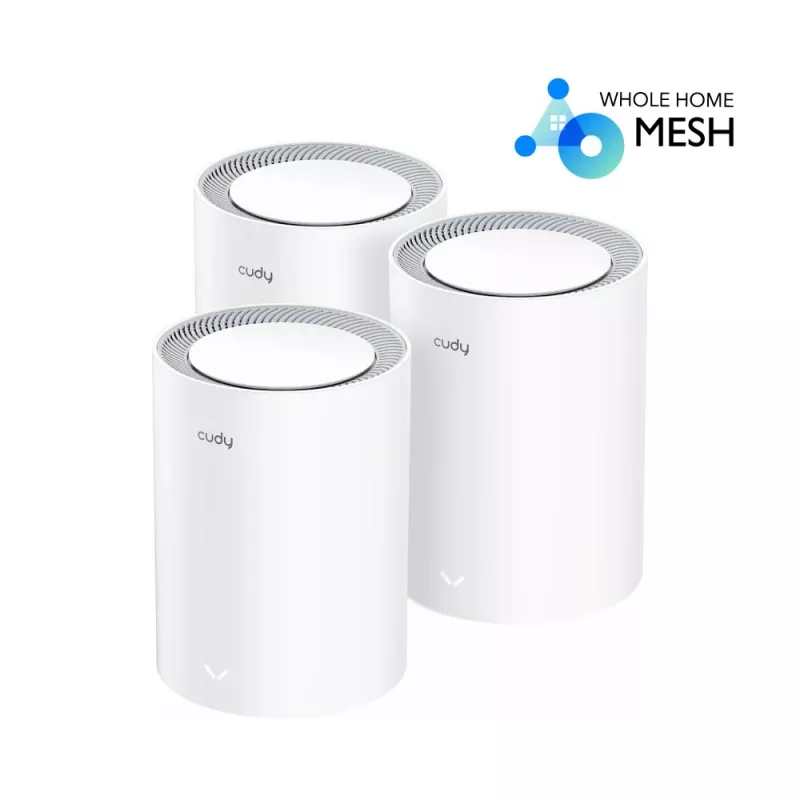 Cudy M1800 3-pack Dual-band (2.4 GHz / 5 GHz) Wi-Fi 6 (802.11ax) White 1 Internal