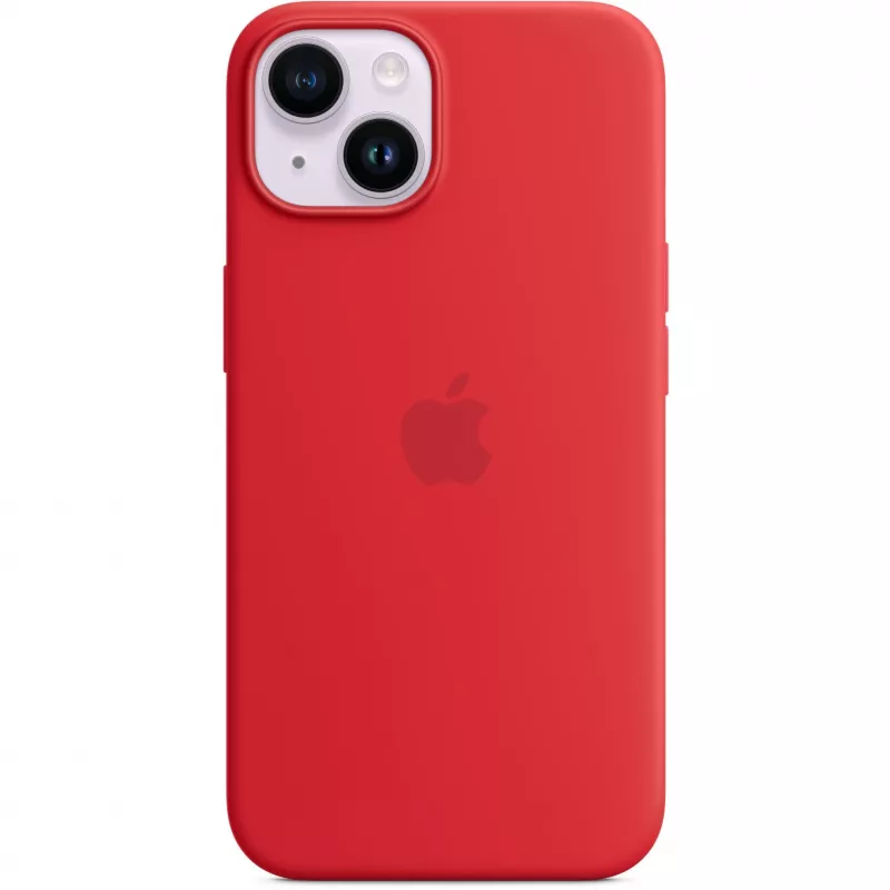 Apple iPhone 14 Silicone Case with MagSafe, (PRODUCT)RED