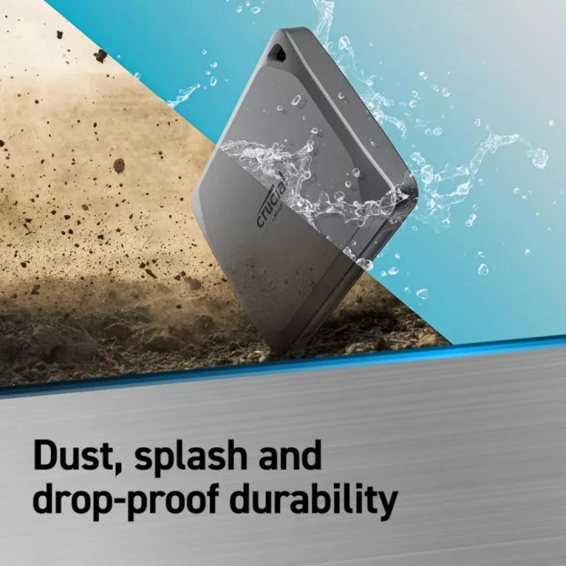Crucial X9 Pro 4TB External USB 3.2 Gen2 Type-C Portable SSD