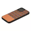 Protective case man and wood for iPhone 12 Pro Max — brown check with black accents
