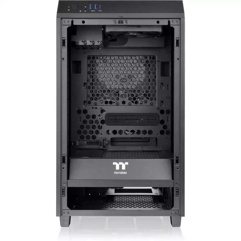 The Tower 200 , Tower-Enclosure black, Tempered Glass