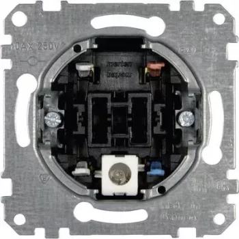 Rocker switch Merten MEG3106-0000 — 1P, metallic, 250 V AC, 10 A