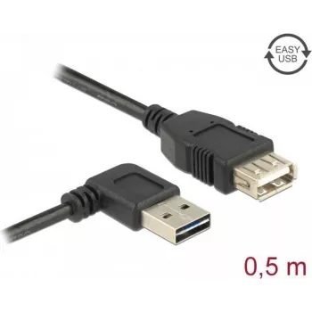 USB Cable DeLOCK 85177 USB 2.0 0.5 m Black