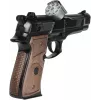 Toy metal police pistol Pulio model 15539/6 — metal construction, toy accessory