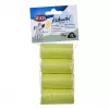 Poop bags Trixie Lemon Scented M — 20 pcs per roll, 4 rolls (80 bags), yellow plastic