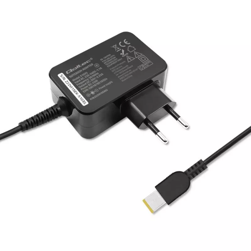 Power Adapter Qoltec 51035 45W Indoor Black 220-240V
