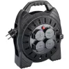 Cable reel Hazet 161N-3D, 10.00 m cable, black, portable power extension reel