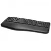 Kensington ProFit Ergo Wireless Keyboard FR, Full-size (100%), Wired & Wireless, RF Wireless + USB, AZERTY, Black