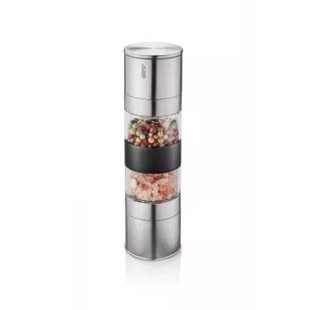 Salt and Pepper Mill GEFU Lamola G-34638 double grinder stainless steel