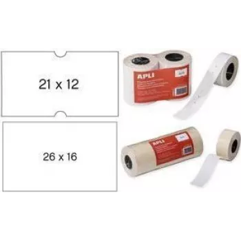 agipa Labels 100911 Rectangular Removable White 21 x 12 mm — 1000 labels/roll