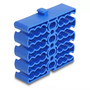 Cable holder DeLOCK 66325 blue 24 cable entries
