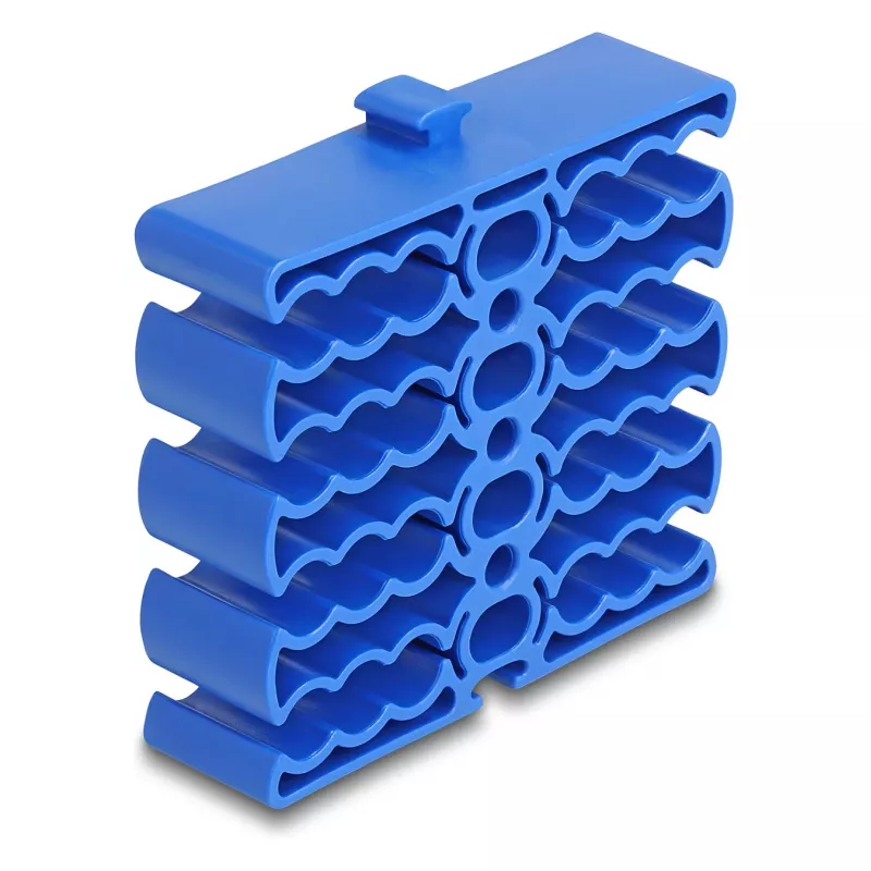 Cable holder DeLOCK 66325 blue 24 cable entries