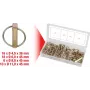 Clamping pins set ks tools 970.0550 — 50 pieces, assorted diameters and lengths